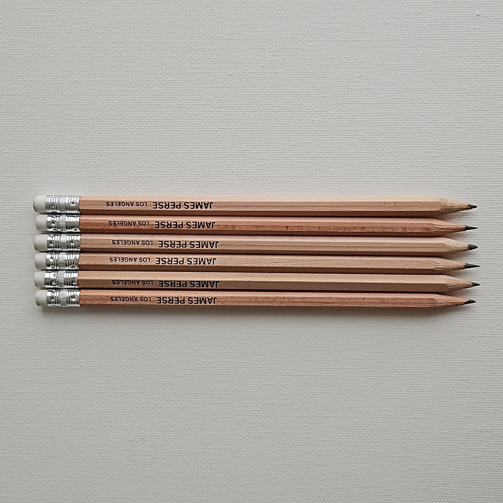 James Perse Los Angeles Natural Wood Pencils Set of 6